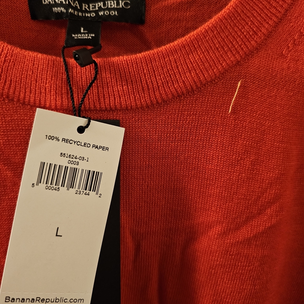 Banana Republic washable Merino Puff-Sleeve Sweater